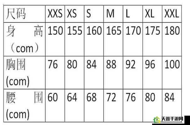 亚洲 M 码欧洲 S 码 SSS222 尺码对比介绍